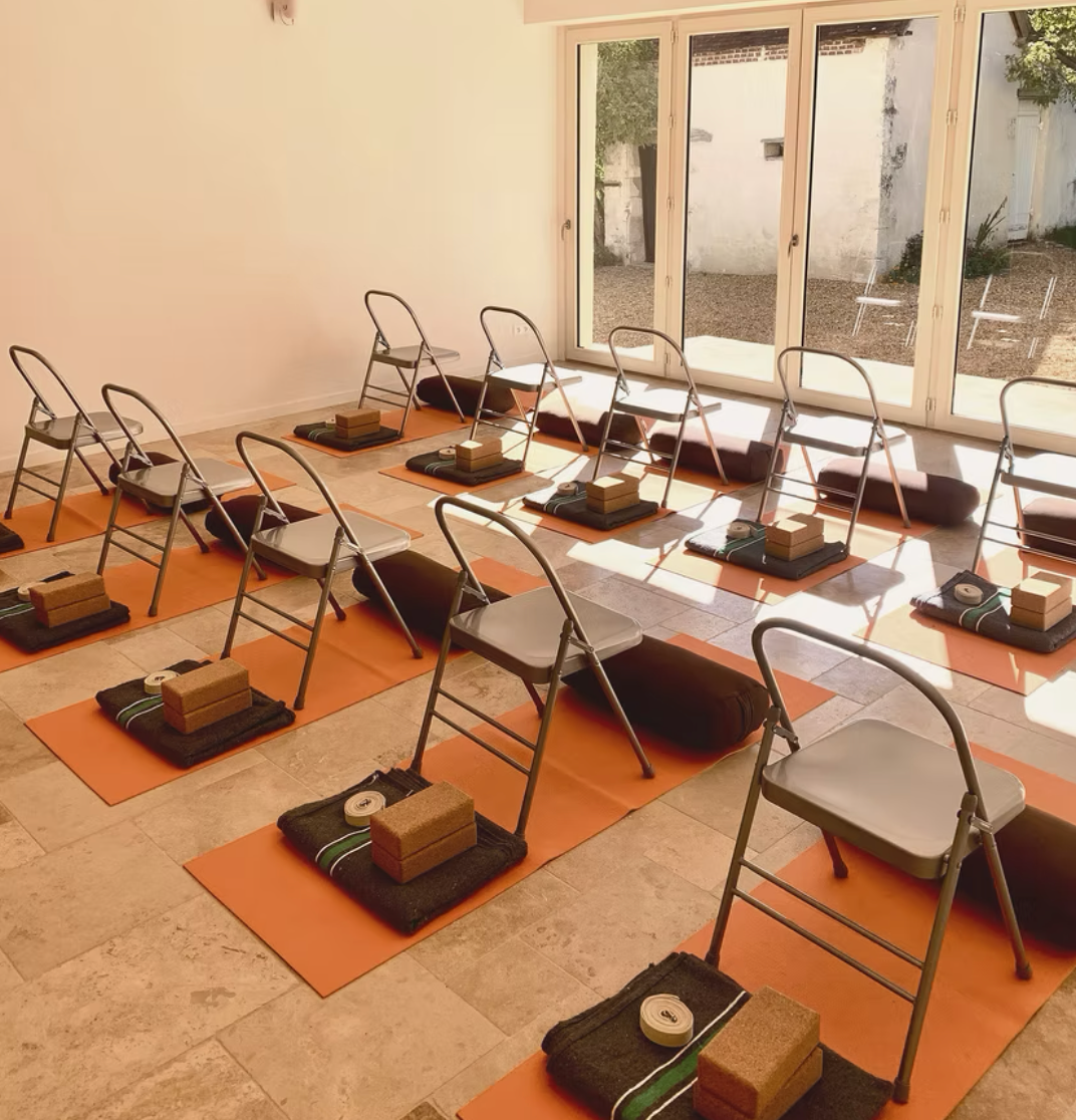 La salle de yoga de La Maison Vivante